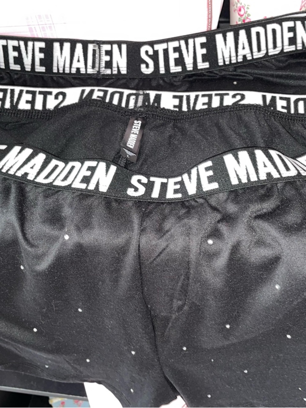Steve Madden bling sleep shorts set of 2
